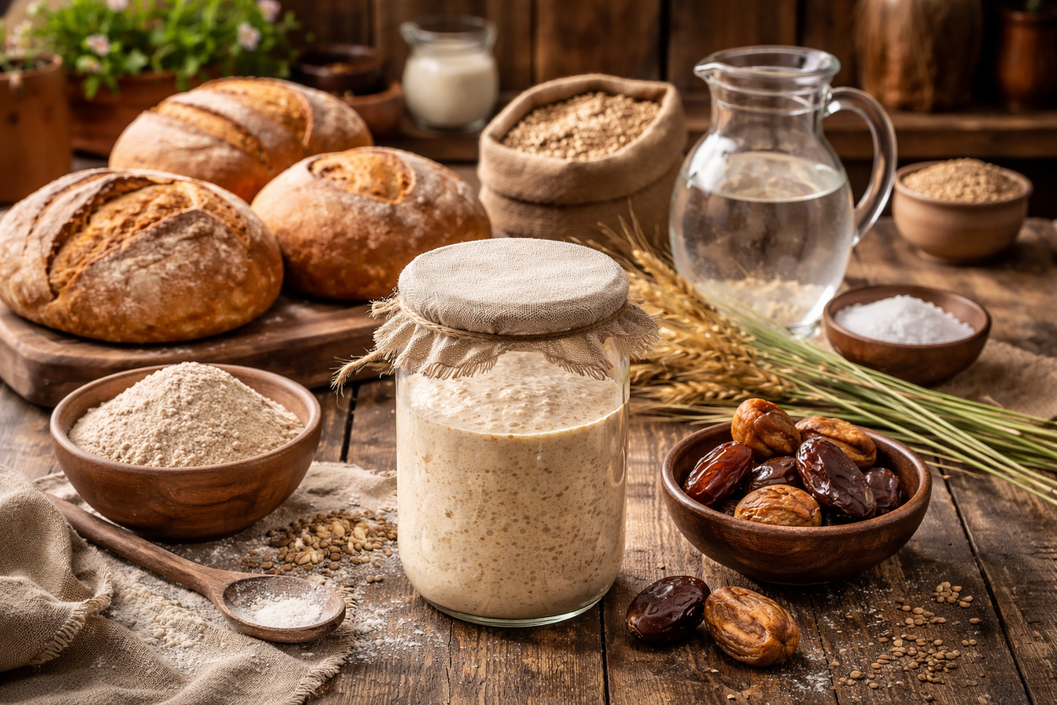 الخميرة البلدية: سرّ “الخبز الحي” الذي يُعيد التوازن لأمعائكِ ويُنعش صحتكِ من الداخل