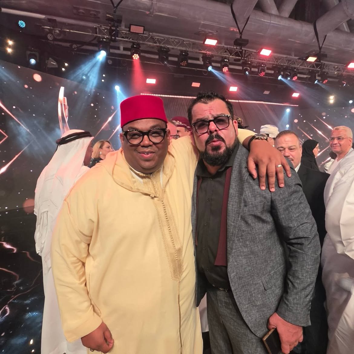 المخرج أمين ناسور رفقة نجوم الدراما العربية (صور)