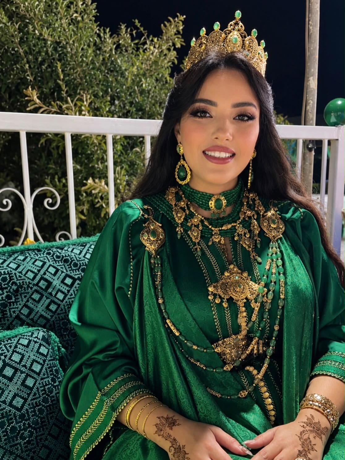 سامية ابنة نجاة اعتابو تشارك لحظات ليلة الحناء مع متابعيها(صور)