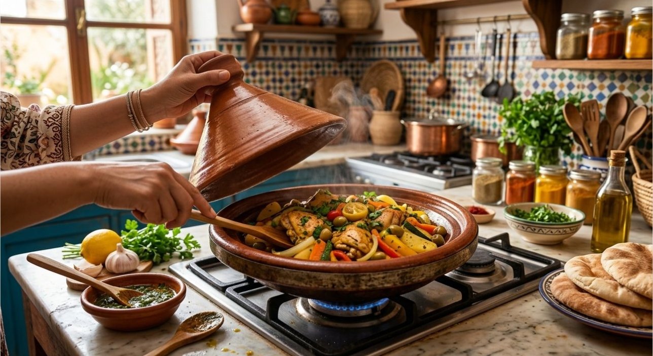 طاجين بلا زيت وبنّة لا تُنسى