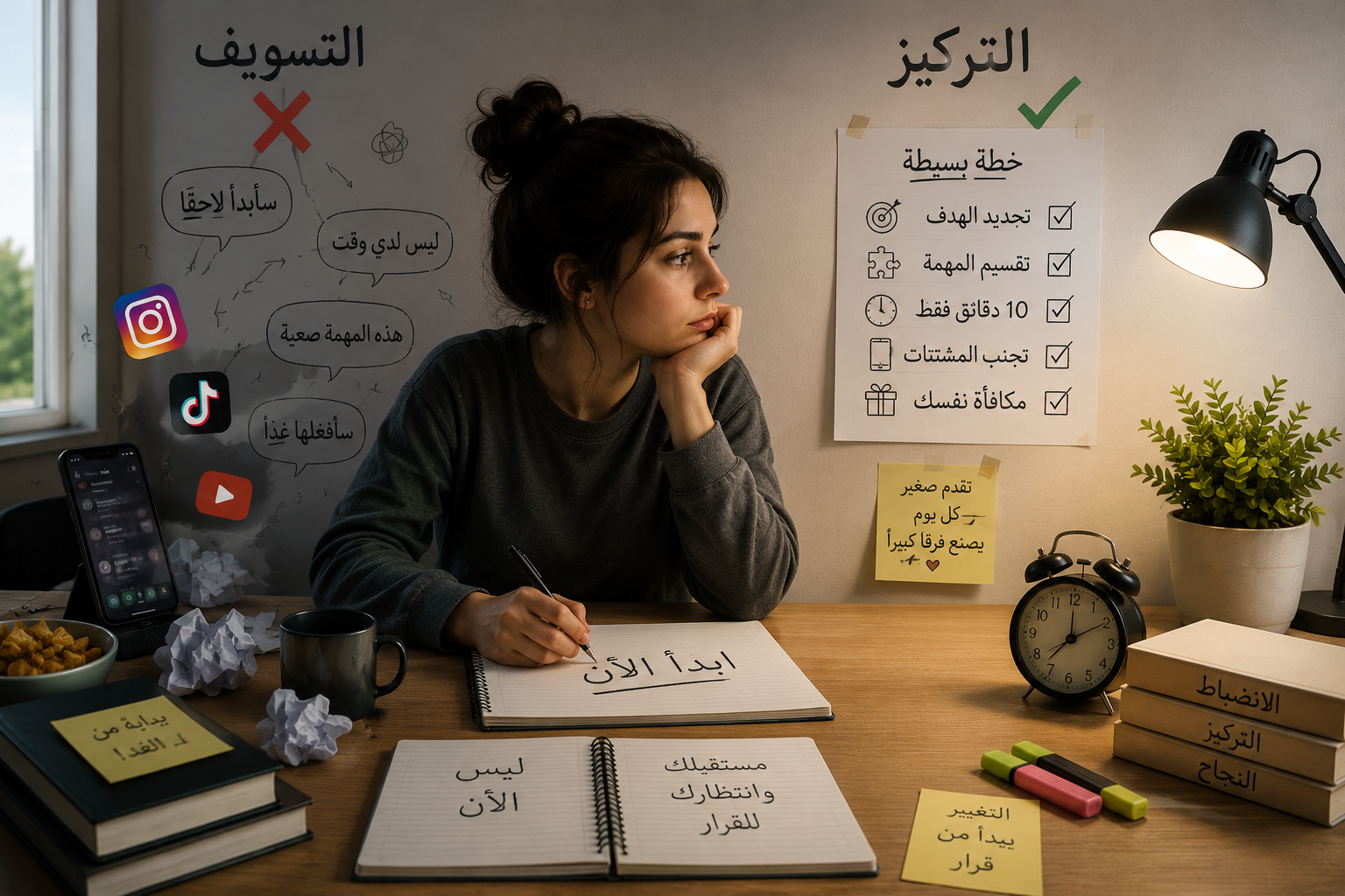 كيف تتغلب على التسويف بطريقة واقعية؟