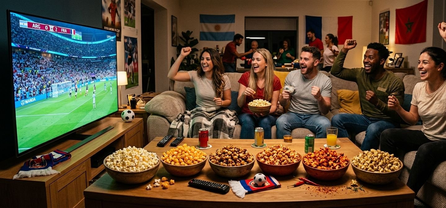 نكهات الفشار: رفيق سهرات كأس العالم