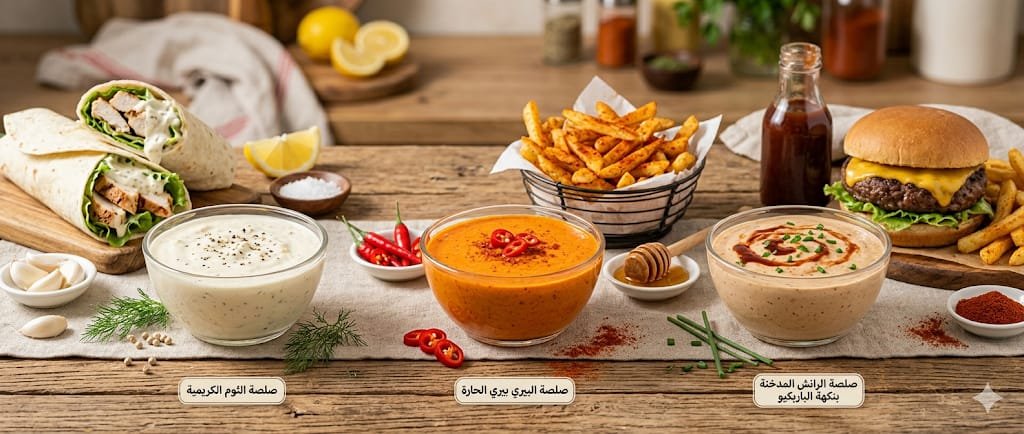 3 صلصات منزلية تمنح اللفائف والسندويشات نكهة لا تُقاوم