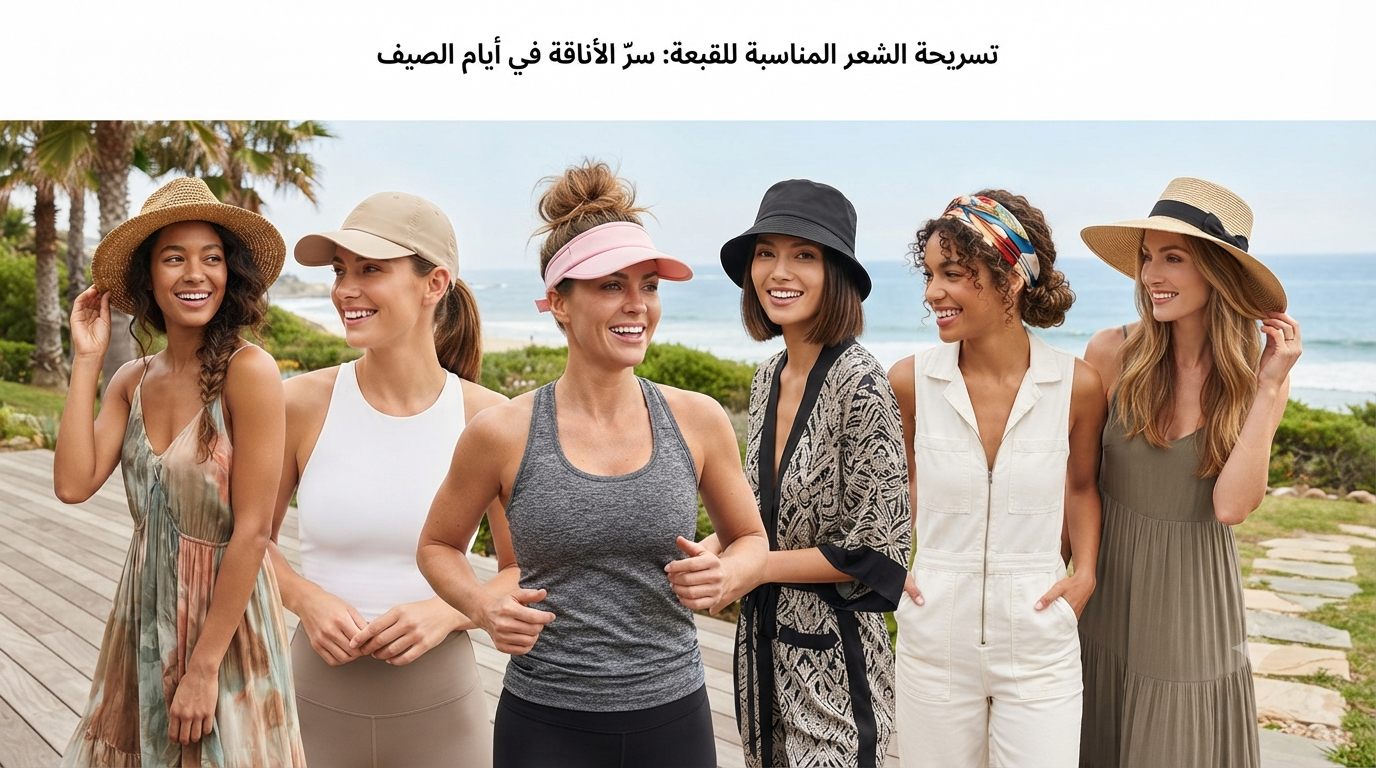 تسريحة الشعر المناسبة للقبعة: سرّ الأناقة في أيام الصيف
